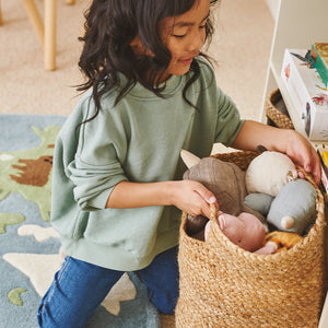 Jute Storage Basket, Natural