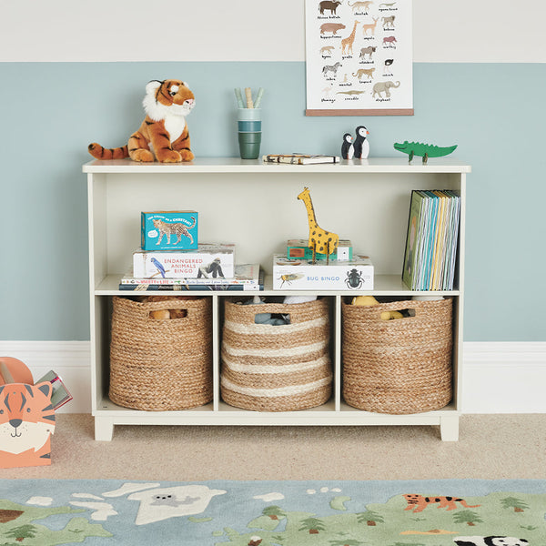 Jute Storage Basket, Ivory & Natural	