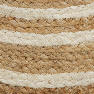 Jute Storage Basket, Ivory & Natural	