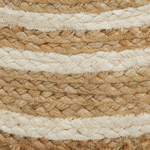 Jute Storage Basket, Ivory & Natural