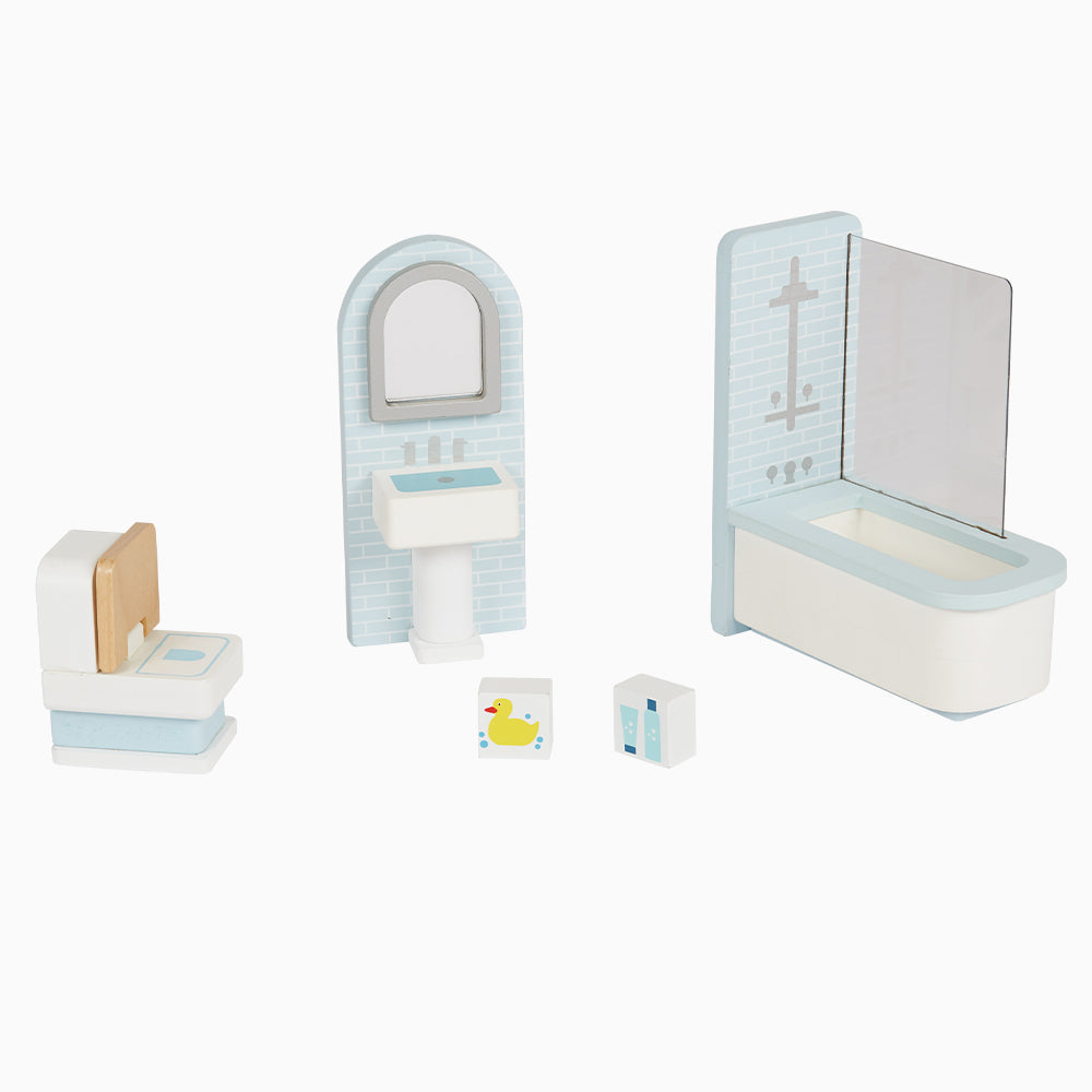 Wooden Dolls House Furniture Bathroom