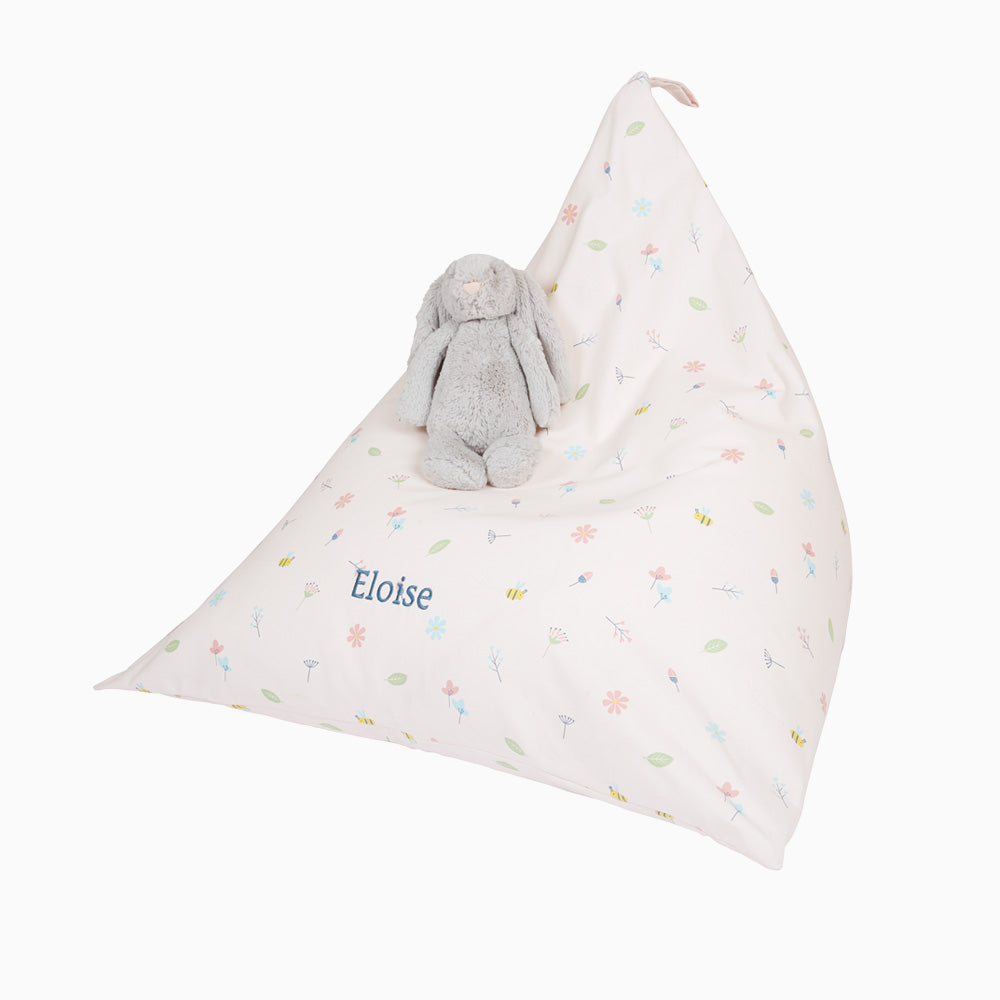 Personalised Washable Bean Bag Buzzy Blooms