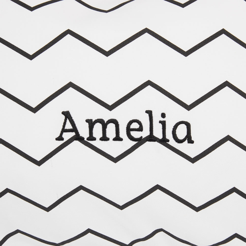 Personalised Washable Bean Bag, Zigzag	