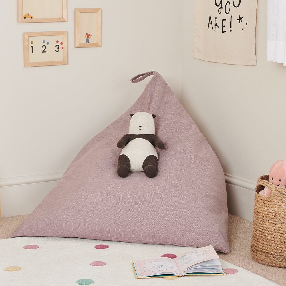 Washable Plain Bean Bag, Rose Pink