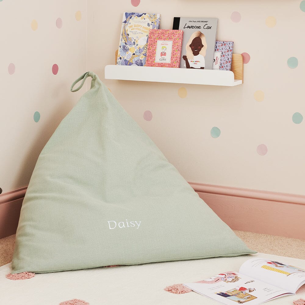 Personalised Washable Plain Bean Bag Minty