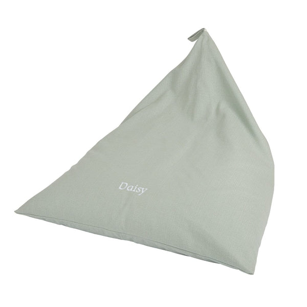 Personalised Plain Bean Bag, Minty Green	