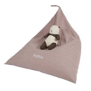 Personalised Plain Bean Bag, Rose Pink