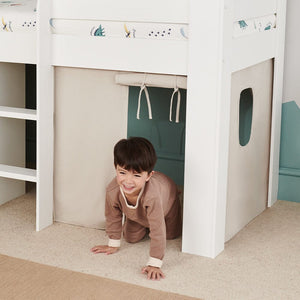 Paddington Bed Curtains, Natural	