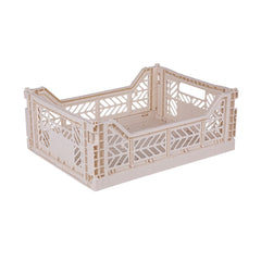 Aykasa Midi Folding Crate, Coconut Milk	