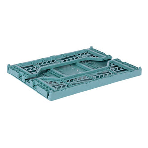 Aykasa Midi Folding Crate, Teal	