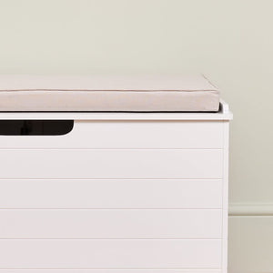 Washable Toy Box Cushion, Natural	