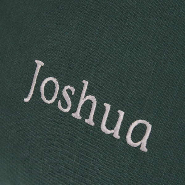 Personalised Plain Bean Bag, Forest Green