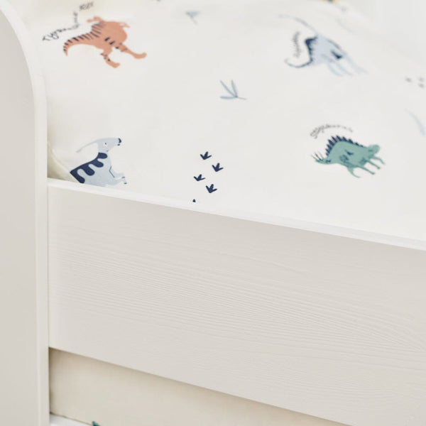 Paddington Mid Sleeper, Natural Bed Curtains