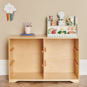 Porter Crate Storage, Natural Wood