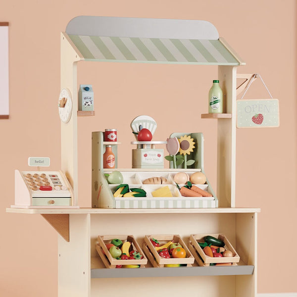 Fresh Farm Wooden Market Stall
