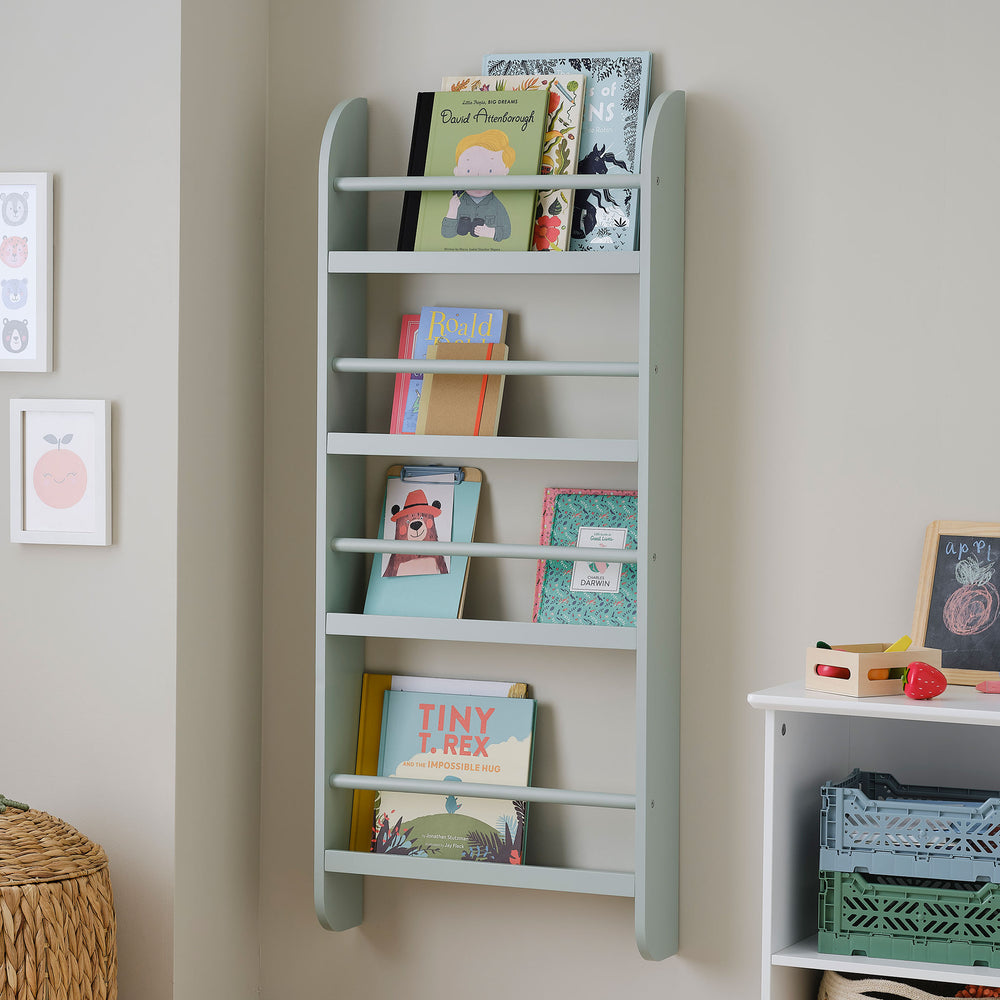Greenaway Narrow Bookcase, Green