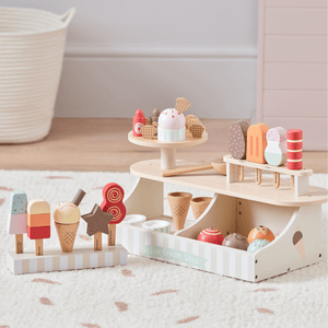Wooden Lollies & Ice Cream, Set of 5