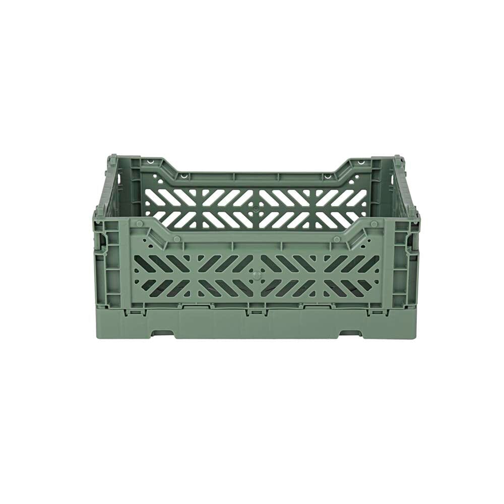 Aykasa Mini Folding Crate, Almond Green	