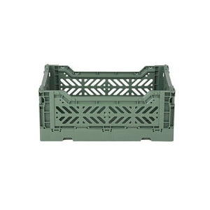 Aykasa Mini Folding Crate, Almond Green	