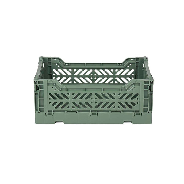 Aykasa Mini Folding Crate, Almond Green	