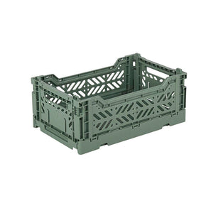 Aykasa Mini Folding Crate, Almond Green	