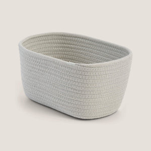 Short Rope Basket, Sage Green