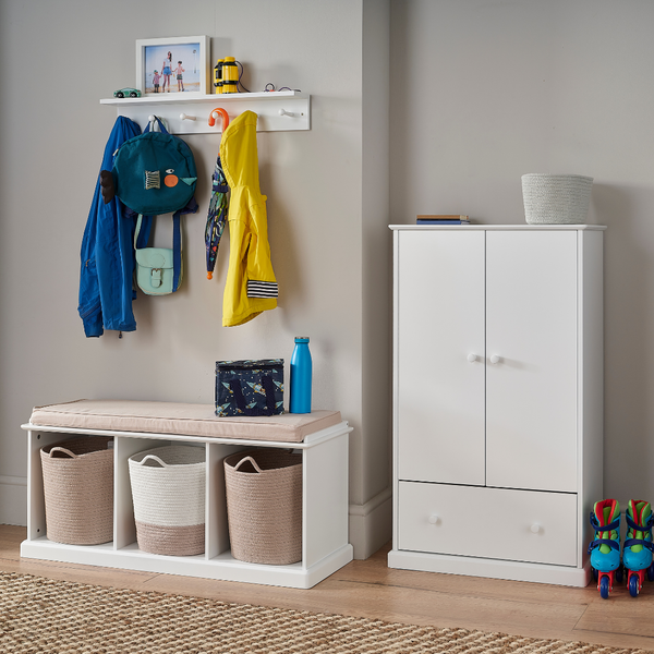 Abbeville Hallway Shoe Storage, White