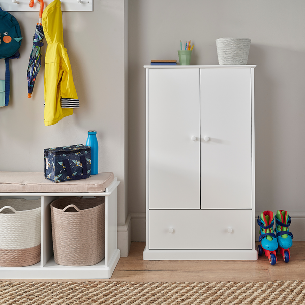 Abbeville Hallway Shoe Storage, White