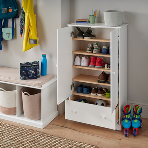 Abbeville Hallway Shoe Storage, White