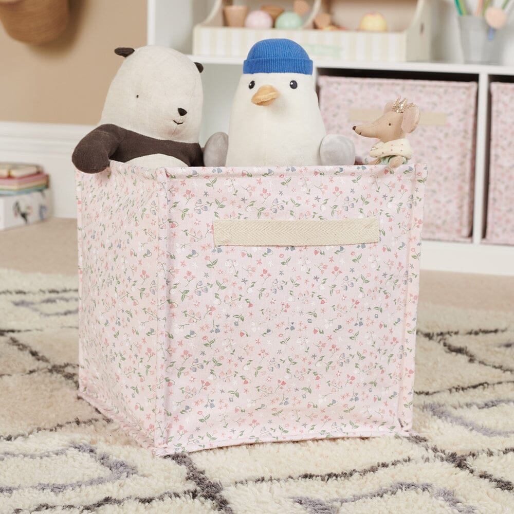 Canvas Storage Cube, Ditsy Floral