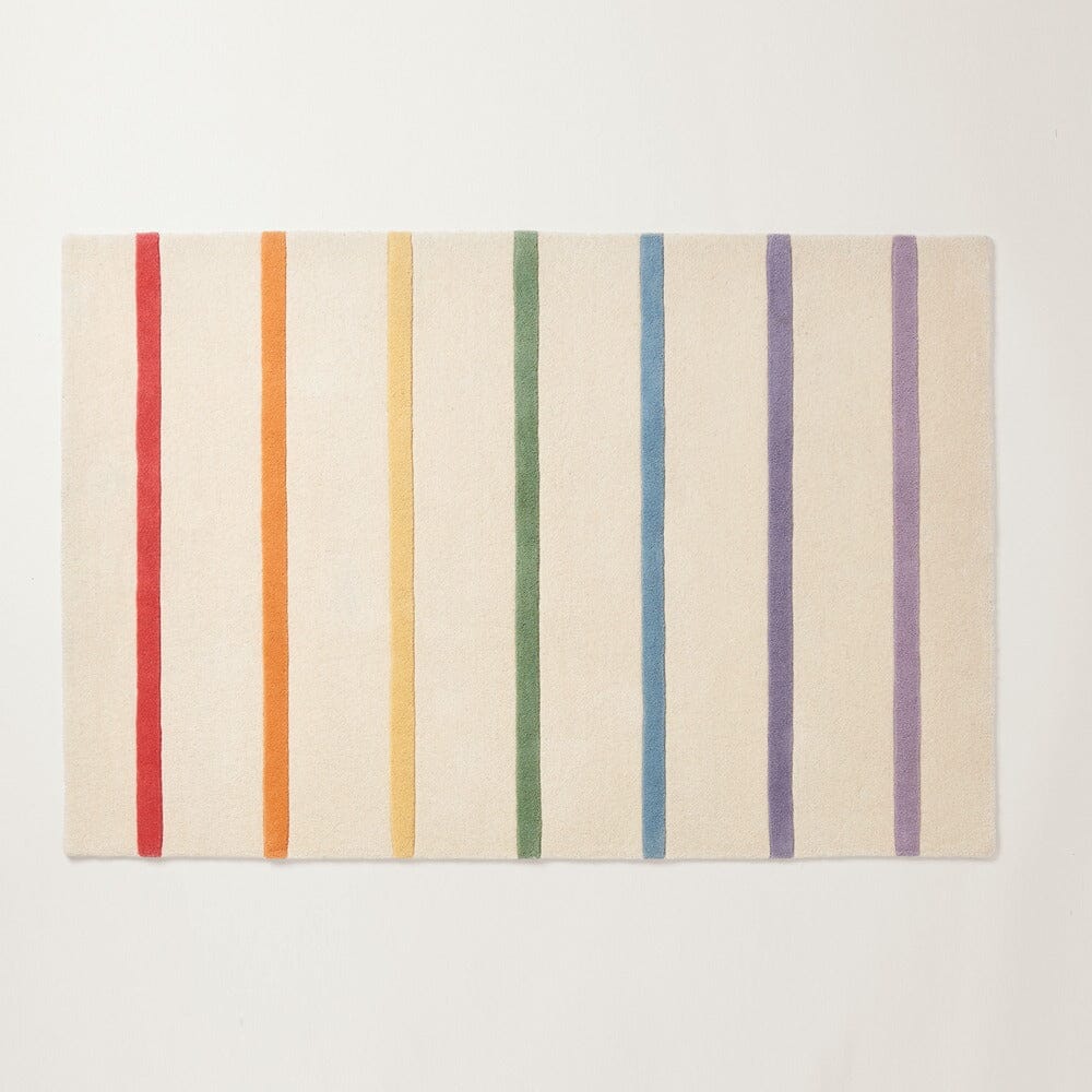 Rainbow Stripe Rug, LRG 180 x 120 (cm)