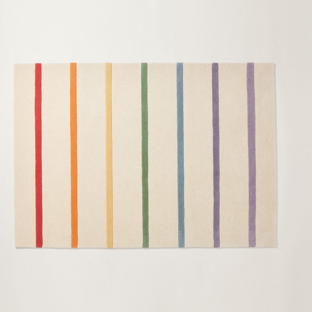 Rainbow Stripe Rug, XL 200 x 140 (cm)