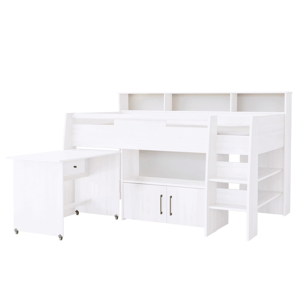 Cut-out of white Reece cabin bed