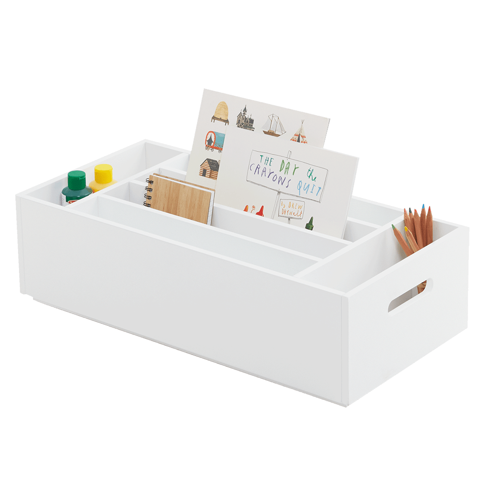 Rackham Single Stackable Toy Storage Tray, White