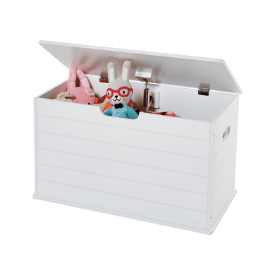 Small Wooden Toy Box, White