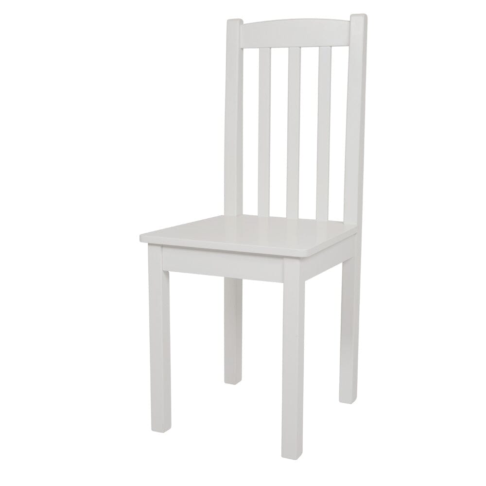 Wooden Nelson Desk Chair, White