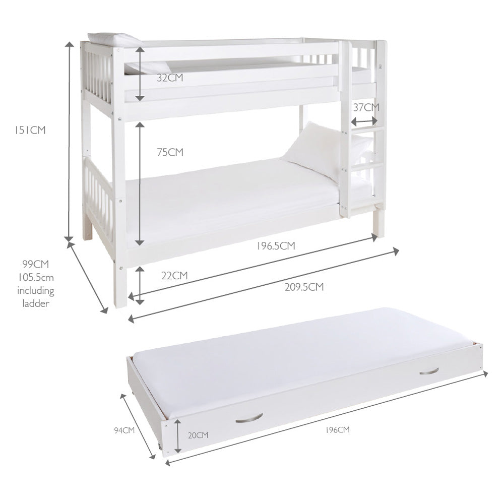 Griffin Bunk Bed & Underbed Truckle