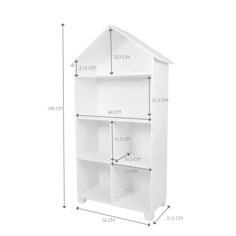 Measurements of townhouse bookcase